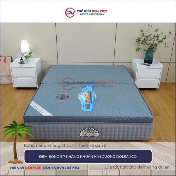 Đệm bông ép Kim Cương Dolsanco